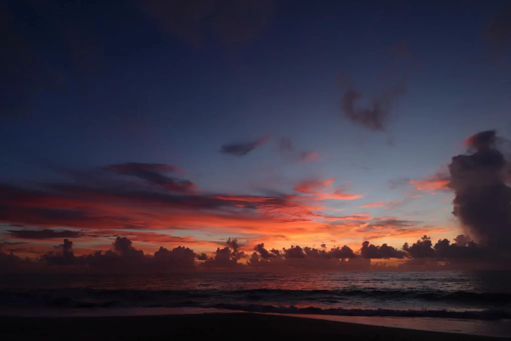 Red Sunrise at the beach Vero Beach Florida